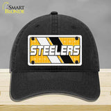 STEELERS Graphic Novelty License Plate Hat HAT-MLP-14651 Unconstructed Cotton Black