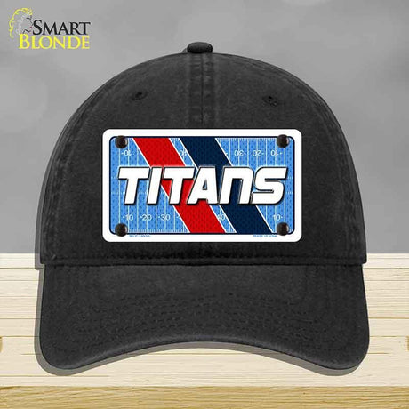 TITANS Graphic Novelty License Plate Hat HAT-MLP-14655 Unconstructed Cotton Black