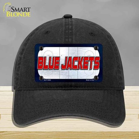 BLUE JACKETS Graphic Novelty License Plate Hat HAT-MLP-14664 Unconstructed Cotton Black
