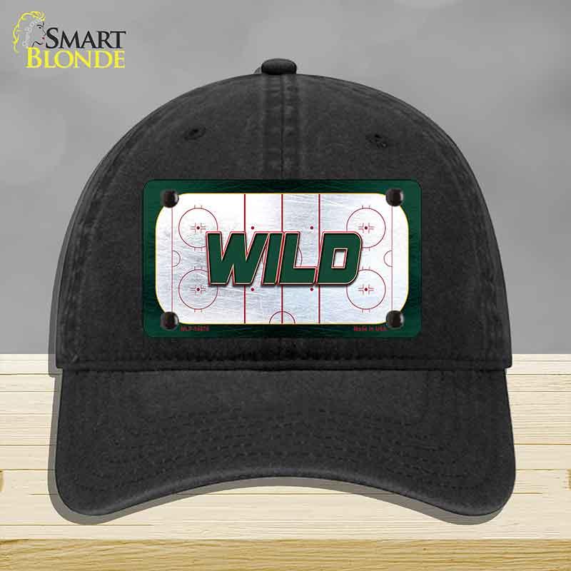 WILD Graphic Novelty License Plate Hat HAT-MLP-14670 Unconstructed Cotton Black