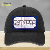 RANGERS Graphic Novelty License Plate Hat HAT-MLP-14675 Unconstructed Cotton Black