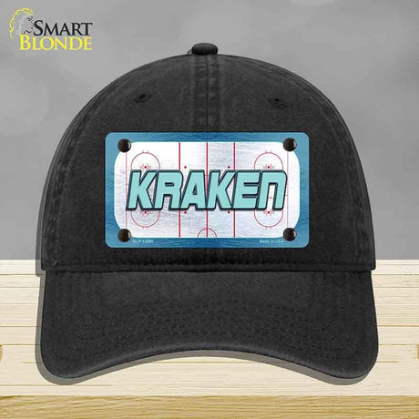 KRAKEN Graphic Novelty License Plate Hat HAT-MLP-14680 Unconstructed Cotton Black