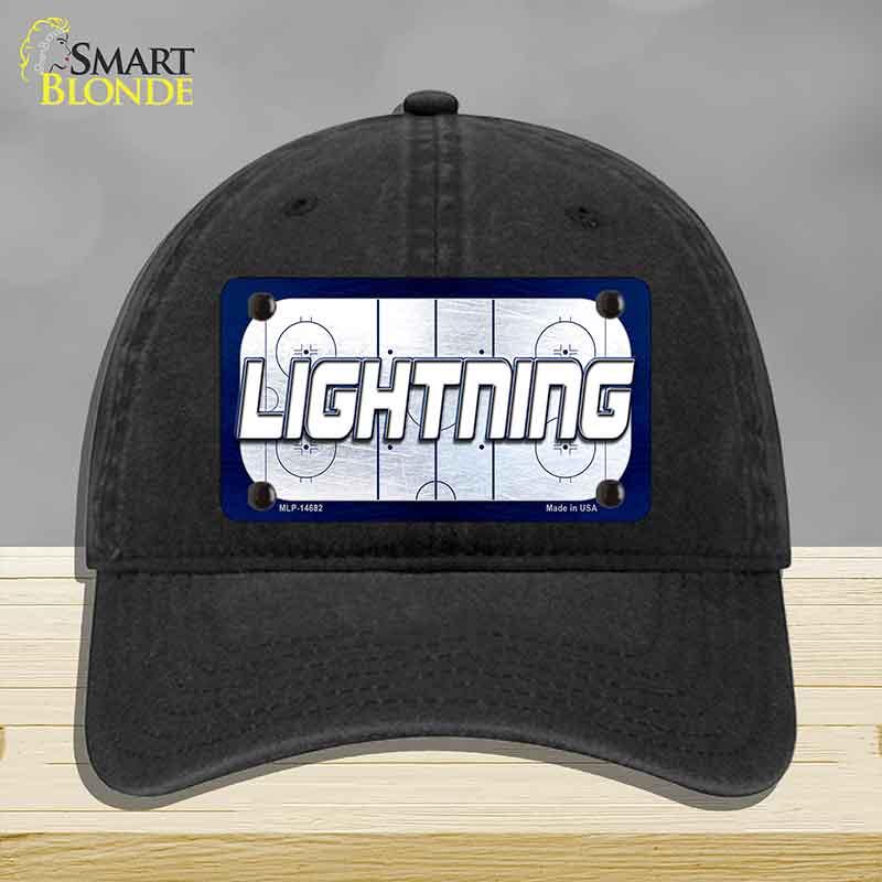 LIGHTNING Graphic Novelty License Plate Hat HAT-MLP-14682 Unconstructed Cotton Black