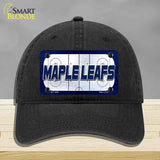 MAPLE LEAFS Graphic Novelty License Plate Hat HAT-MLP-14683 Unconstructed Cotton Black