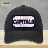 CAPITALS Graphic Novelty License Plate Hat HAT-MLP-14687 Unconstructed Cotton Black