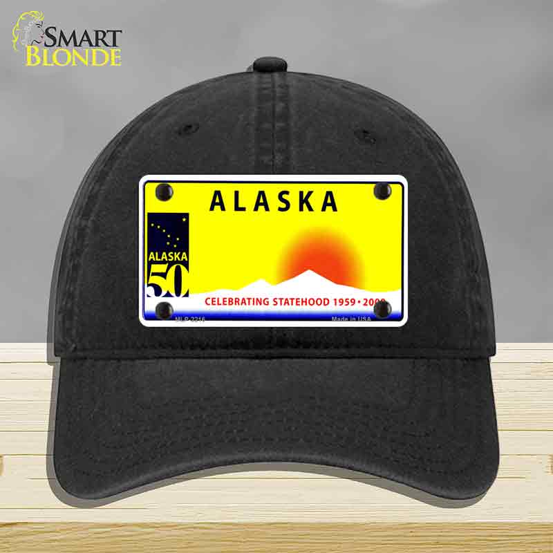 Alaska State Blank Novelty License Plate Hat HAT-MLP-2216