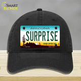 Surprise Arizona Novelty License Plate Hat Unconstructed Cotton / Black