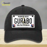 Gurabo Puerto Rico Novelty License Plate Hat Unconstructed Cotton / Black