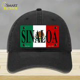 Sinaloa Novelty License Plate Hat Unconstructed Cotton / Black