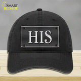 HIS Novelty License Plate Hat Unconstructed Cotton / Black