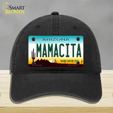 Mamacita Arizona Novelty License Plate Hat Unconstructed Cotton / Black