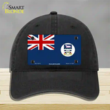 Falkland Islands Flag Novelty License Plate Hat Unconstructed Cotton / Black