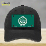 League Of Arab States Flag Novelty License Plate Hat Unconstructed Cotton / Black
