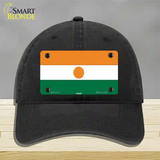 Niger Flag Novelty License Plate Hat Unconstructed Cotton / Black