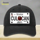 Culiacan Mexico Novelty License Plate Hat Unconstructed Cotton / Black