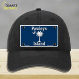 Pawleys Island Blue Novelty License Plate Hat Unconstructed Cotton / Black