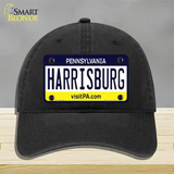 Harrisburg Pennsylvania State Novelty License Plate Hat Unconstructed Cotton / Black