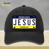 Jesus Pennsylvania State Novelty License Plate Hat Unconstructed Cotton / Black