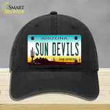 Arizona Sun Devils Novelty License Plate Hat Unconstructed Cotton / Black