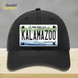Kalamazoo Novelty License Plate Hat Unconstructed Cotton / Black