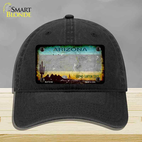 Arizona Gray Rusty Novelty License Plate Hat HAT-MLP-8169