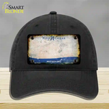 Pure Michigan Rusty Blank Novelty License Plate Hat Unconstructed Cotton / Black