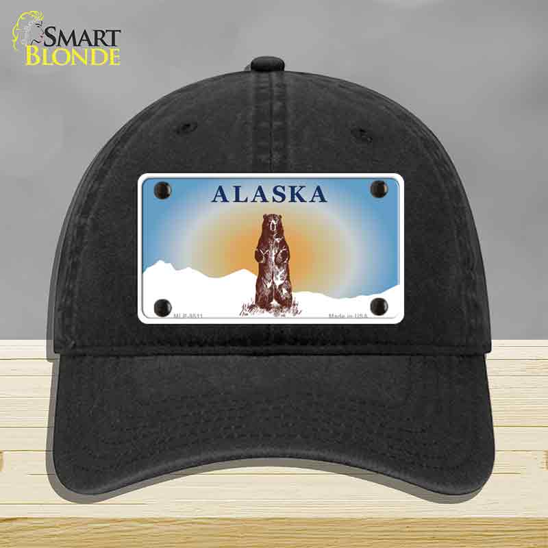 Alaska Bear Novelty License Plate Hat HAT-MLP-9511