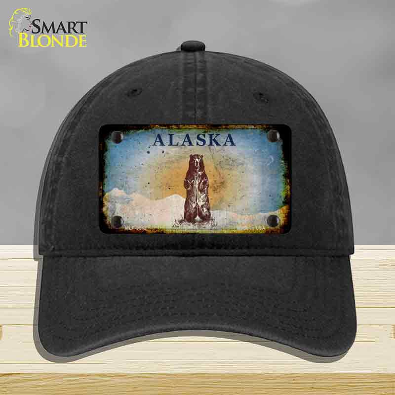 Alaska Bear Rusty Novelty License Plate Hat HAT-MLP-9512