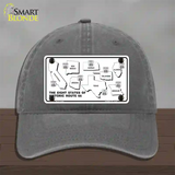 Route 66 Historic States Novelty License Plate Hat Unconstructed Cotton / Charcoal