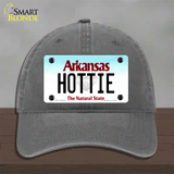 Hottie Arkansas Novelty License Plate Hat Unconstructed Cotton / Charcoal