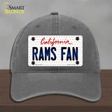 Rams Fan California Novelty License Plate Hat Unconstructed Cotton / Charcoal