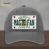 Magic Fan Florida Novelty License Plate Hat Unconstructed Cotton / Charcoal