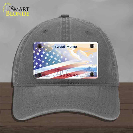 Alabama with American Flag Novelty License Plate Hat HAT-MLP-12329