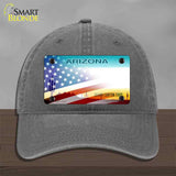 Arizona with American Flag Novelty License Plate Hat HAT-MLP-12331