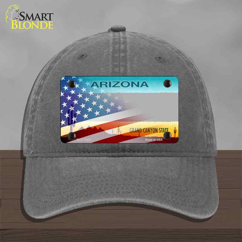 Arizona License Plate American Flag Novelty License Plate Hat HAT-MLP-12431