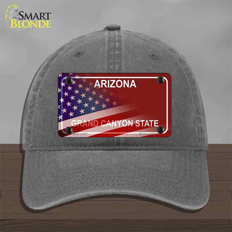 Arizona with American Flag Novelty License Plate Hat HAT-MLP-12471