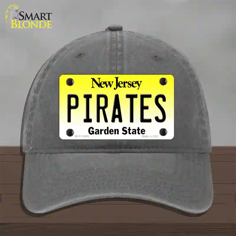Pirates Novelty License Plate Hat Unconstructed Cotton / Charcoal