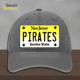 Pirates Novelty License Plate Hat Unconstructed Cotton / Charcoal