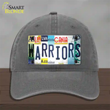 Warriors Strip Art Novelty License Plate Hat Tag Unconstructed Cotton Charcoal