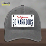 Go Warriors Novelty License Plate Hat Tag Unconstructed Cotton Charcoal