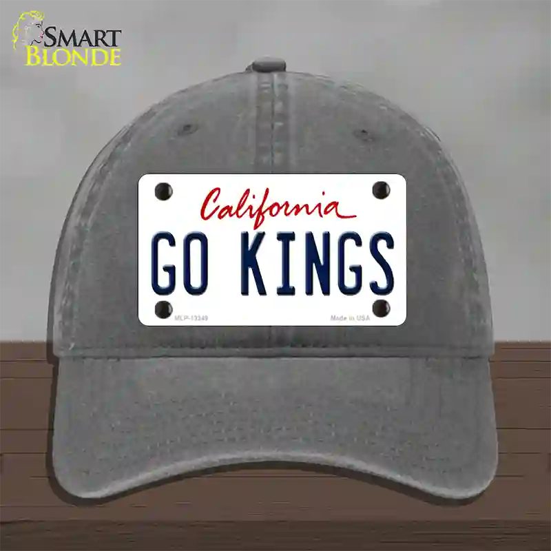 Go Kings California Novelty License Plate Hat Tag Unconstructed Cotton Charcoal