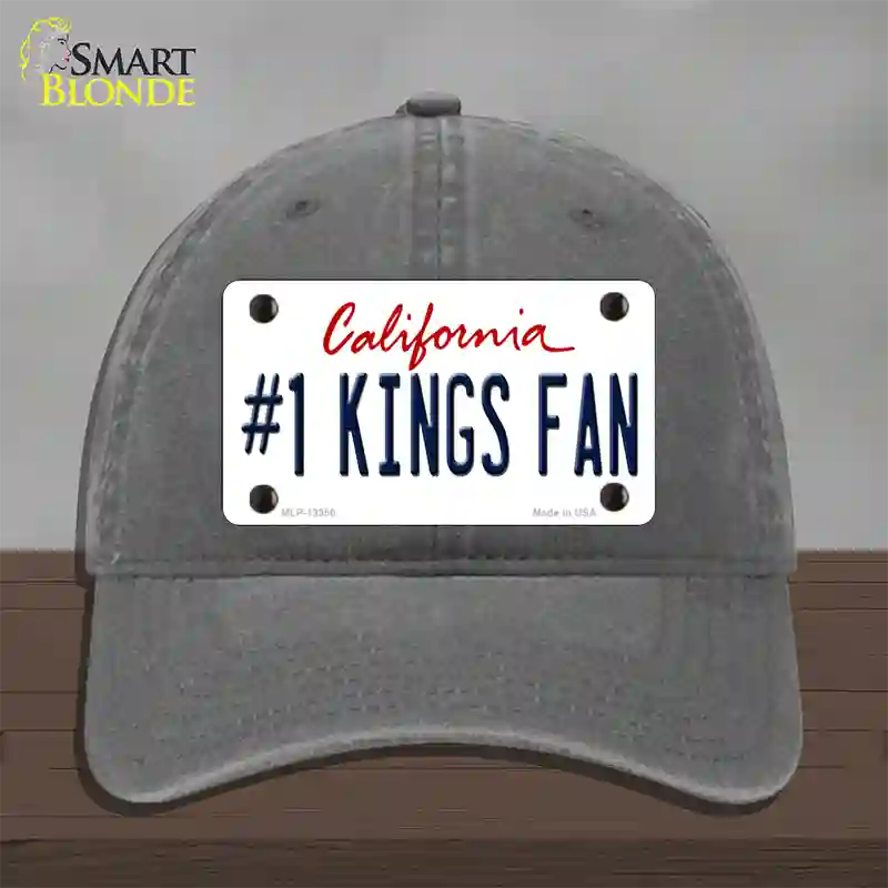 Number 1 Kings Fan California Novelty License Plate Hat Tag Unconstructed Cotton Charcoal