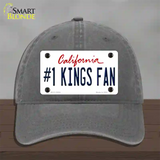 Number 1 Kings Fan California Novelty License Plate Hat Tag Unconstructed Cotton Charcoal