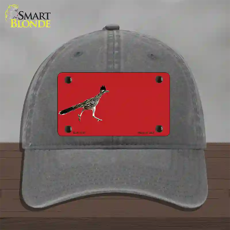 Roadrunner Offset Novelty License Plate Hat Unconstructed Cotton / Charcoal