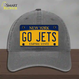 New York Go Jets Novelty License Plate Hat Tag Unconstructed Cotton Charcoal
