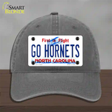 Hornets Fan Novelty License Plate Hat Tag Unconstructed Cotton Charcoal