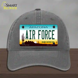 Air Force Arizona Novelty License Plate Hat Tag Unconstructed Cotton Charcoal