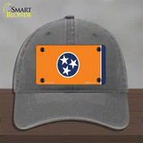 Tennessee Flag Orange Novelty License Plate Hat Tag Unconstructed Cotton Charcoal