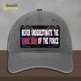 The Dork Side Novelty License Plate Hat Tag Unconstructed Cotton Charcoal