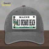 Old Orchard Beach Maine Novelty License Plate Hat Tag Unconstructed Cotton Charcoal